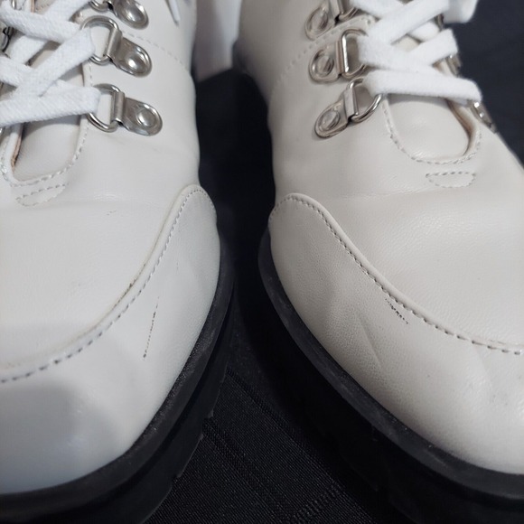 NANETTE LEPORE Irina Hiker Zipper Lace Up Combat Boots Size 7.5 - Picture 4 of 7